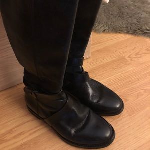 Cole Haan black leather riding boot- size 6.5